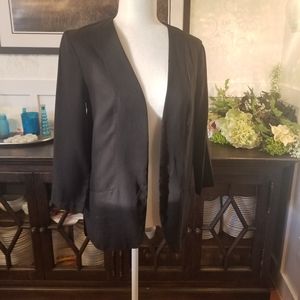 NWT Harlowe & GrahamOpen Front Blazer